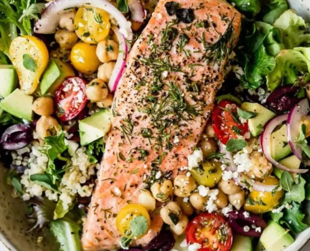 Salad Salmon Bowls Recipe - Delicious and Healthy